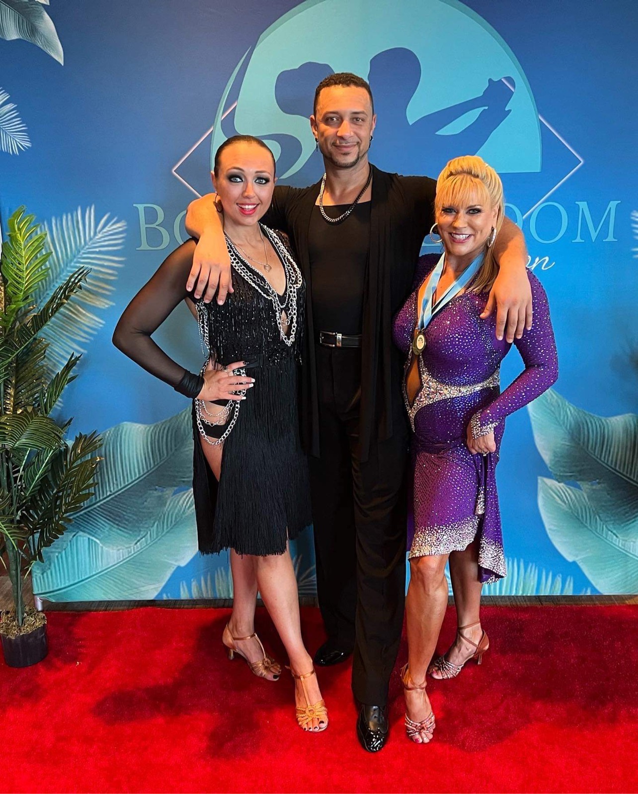 Mary Ida, Primo, and Tanya after their Rhythm wins
