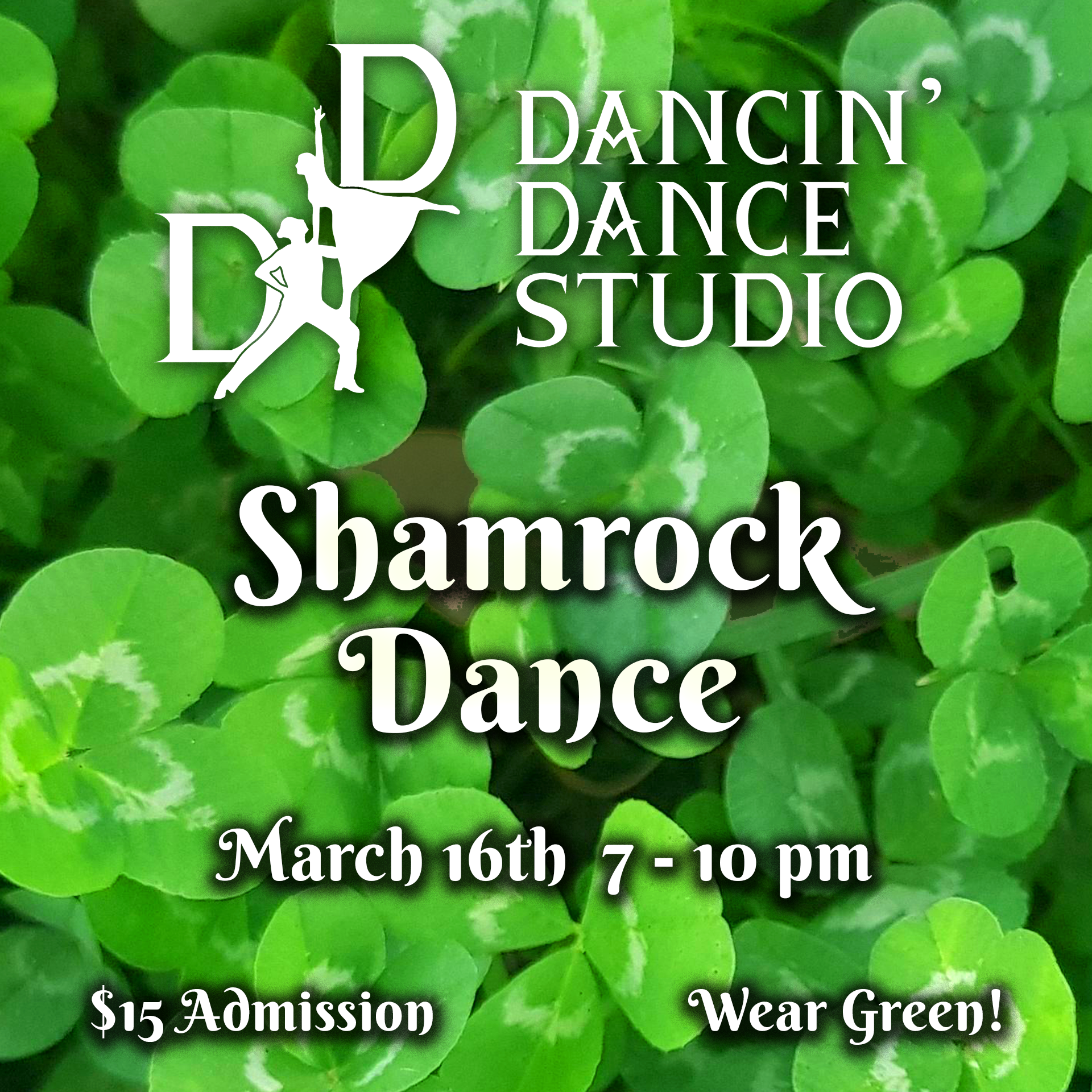 shamrock dance march 16th 7-10pm