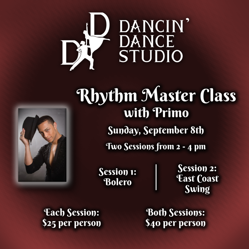 Rhythm Master Class with Primo Sunday, September 8th from 2-4pm