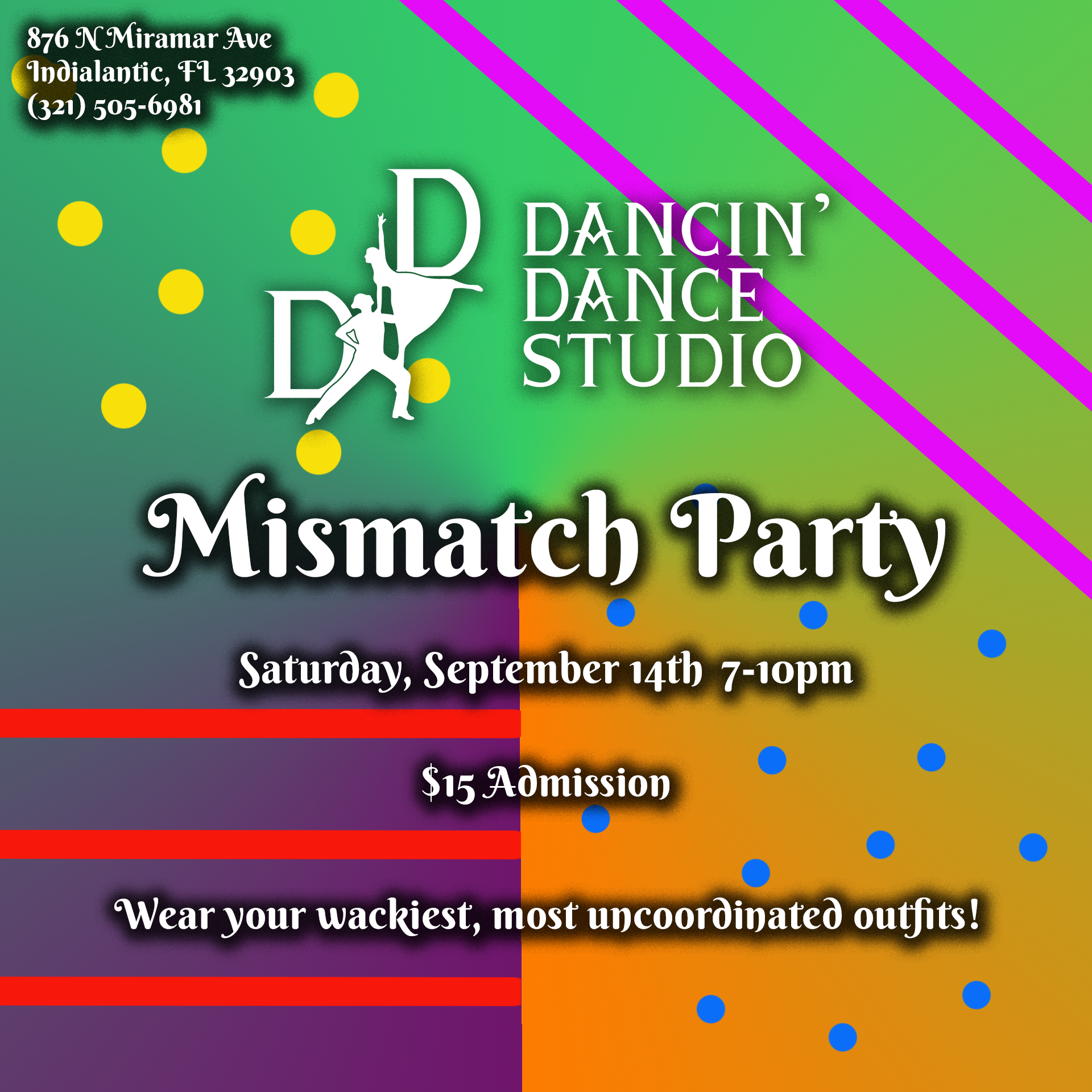 Mismatch Party Sat. Sept. 14th 7-10pm