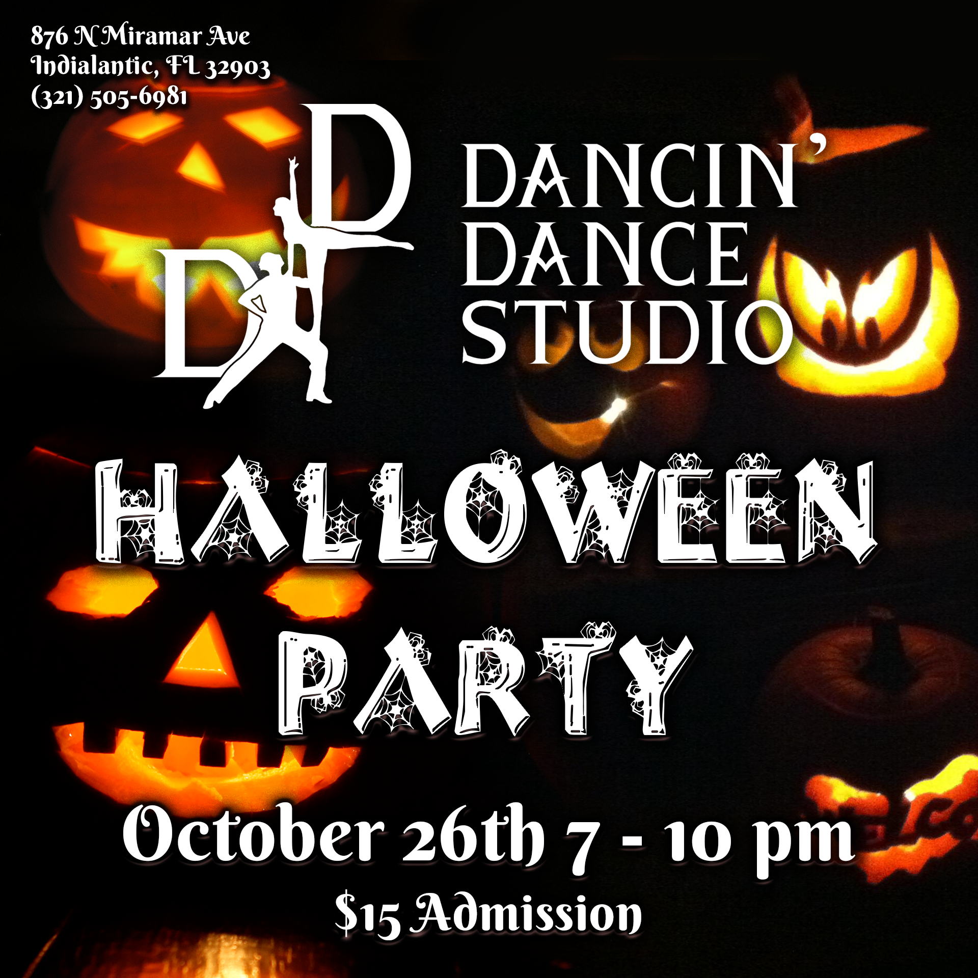 halloween party october 26th 7-10pm $15 admission