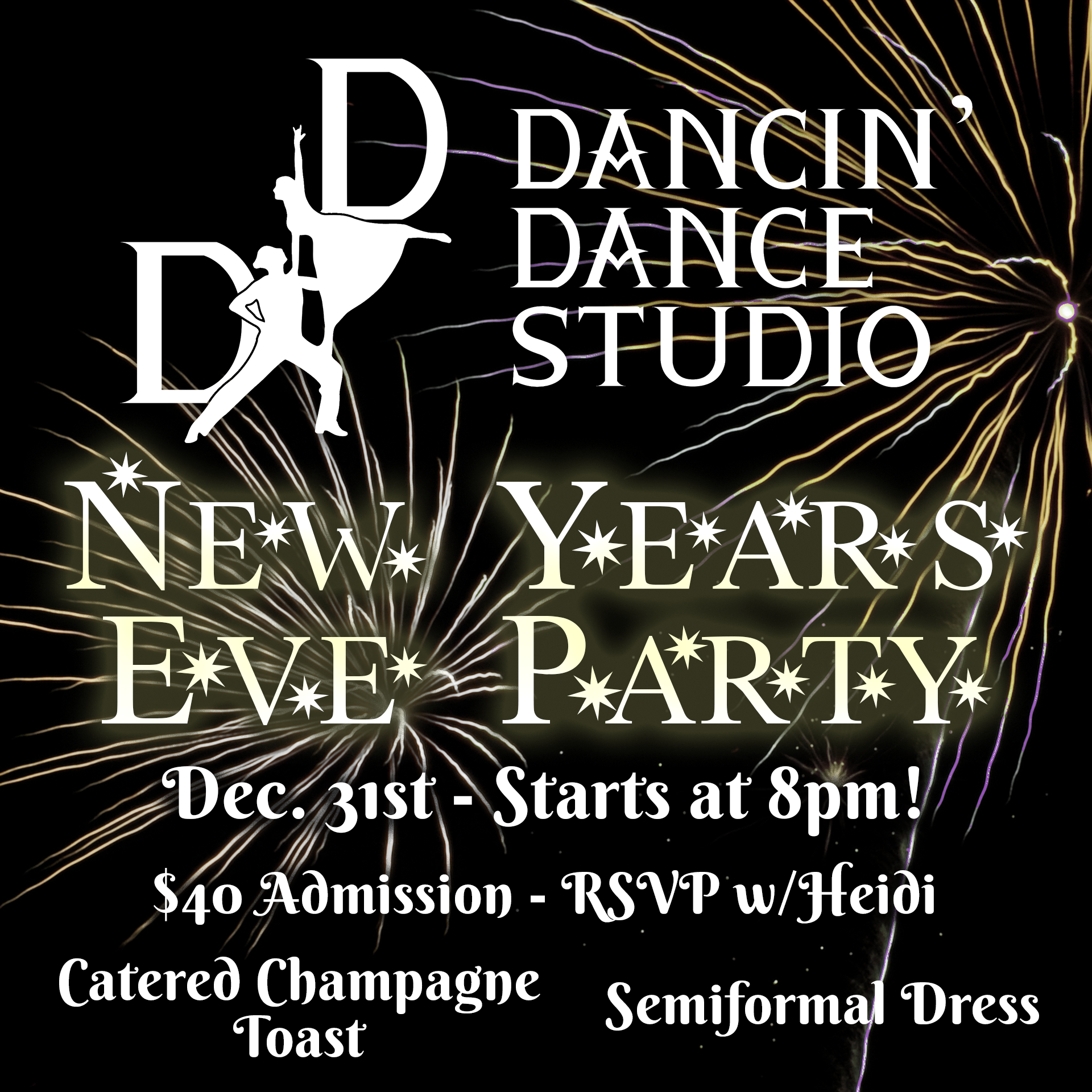 new years eve party dec 31st starts at 8pm