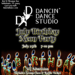 July Birthday Neon Party Sat 25th 7-10pm $15 Admission